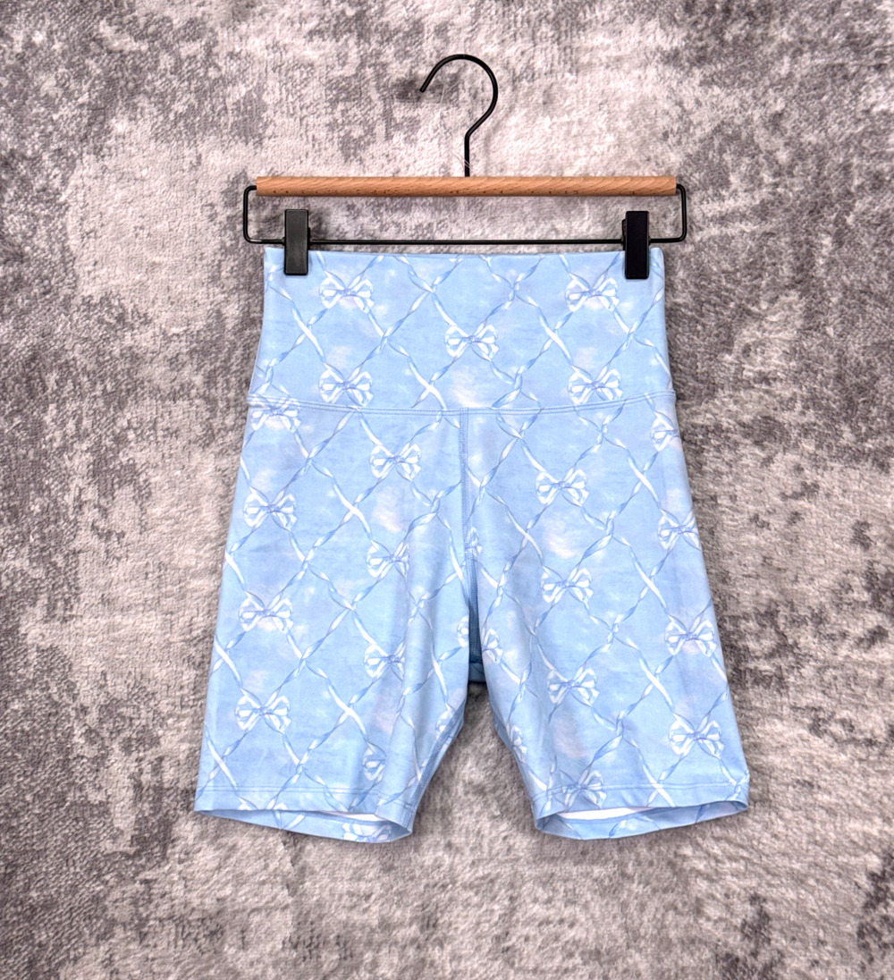 LoveShackFancy x Beach Riot Biker Shorts Medium Womens Leggings Blue